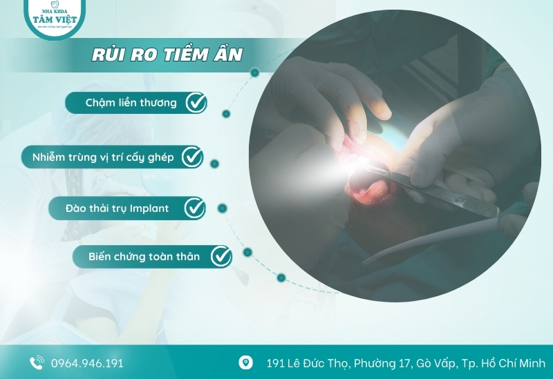 Bị tiểu đường có cắm Implant được không? Tư vấn chi tiết 2 Nguy cơ khi cấy ghép Implant ở người tiểu đường