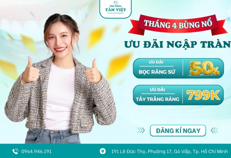 Ưu đãi lớn tháng 4 bùng nổ tại Tâm Việt