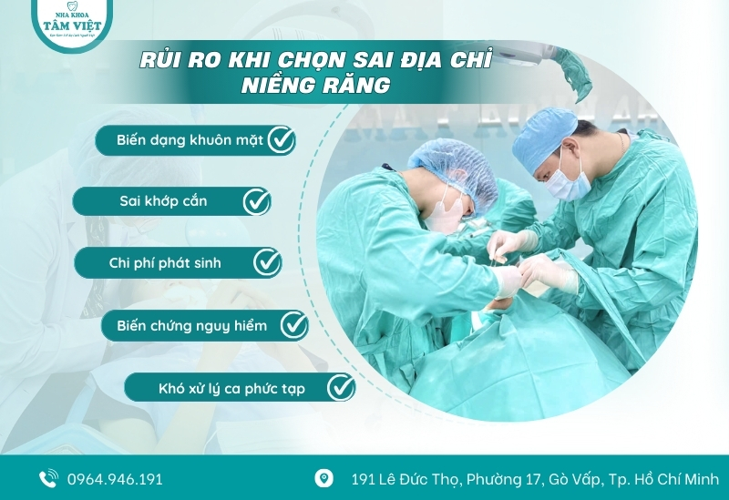 Đâu là địa chỉ niềng răng đẹp và an toàn tại TPHCM? 3 Những rủi ro nếu chọn sai địa chỉ niềng răng