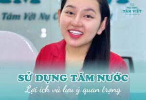 bọc răng sứ có nên dùng tăm nước không