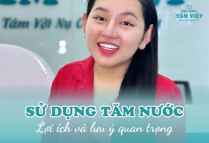 bọc răng sứ có nên dùng tăm nước không