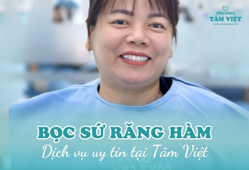 bọc sứ răng hàm bị sâu