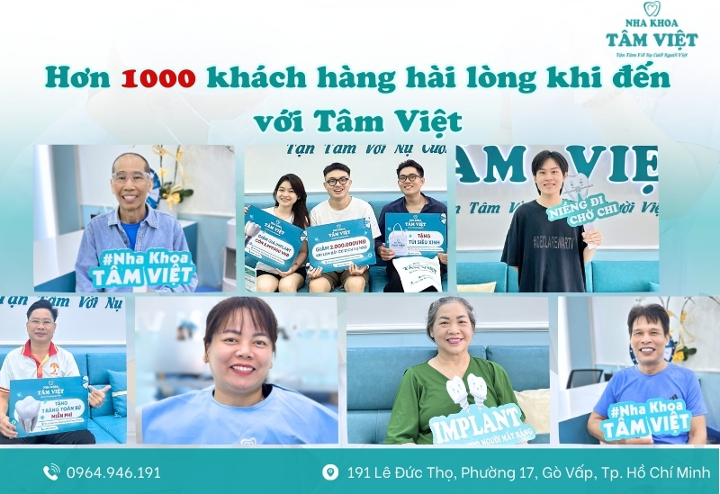 Hàng hàng khách hàng hài lòng về dịch vụ tại Tâm Việt
