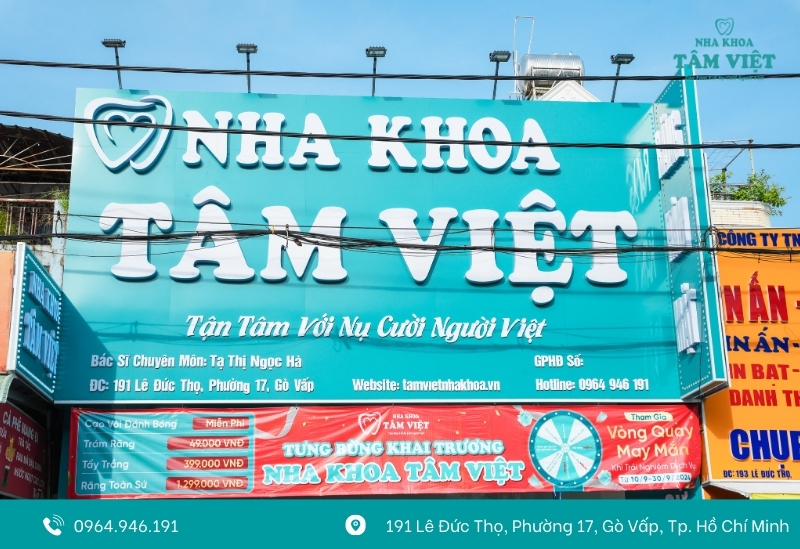 Nha khoa Tâm Việt – Địa chỉ tẩy trắng răng uy tín tại Gò Vấp