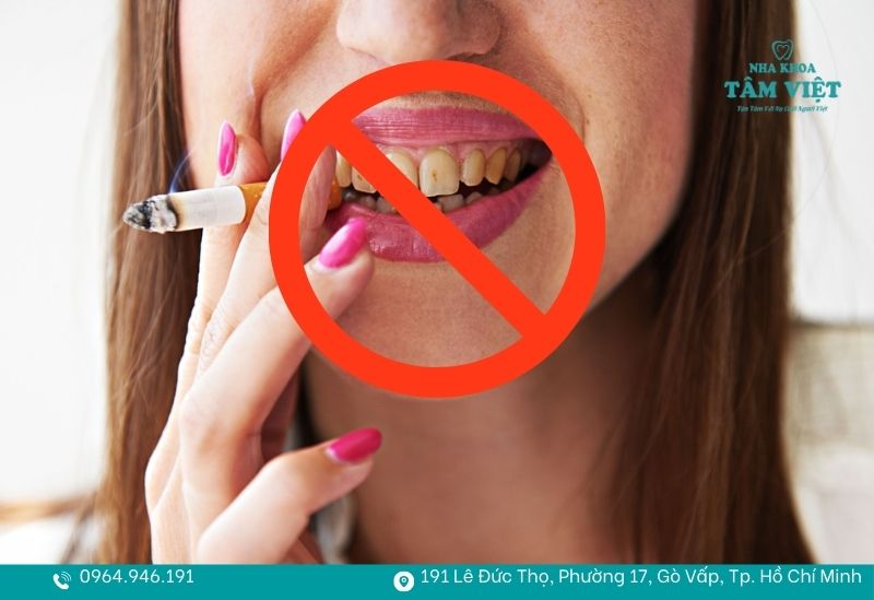 Tuyệt đối không hút thuốc lá