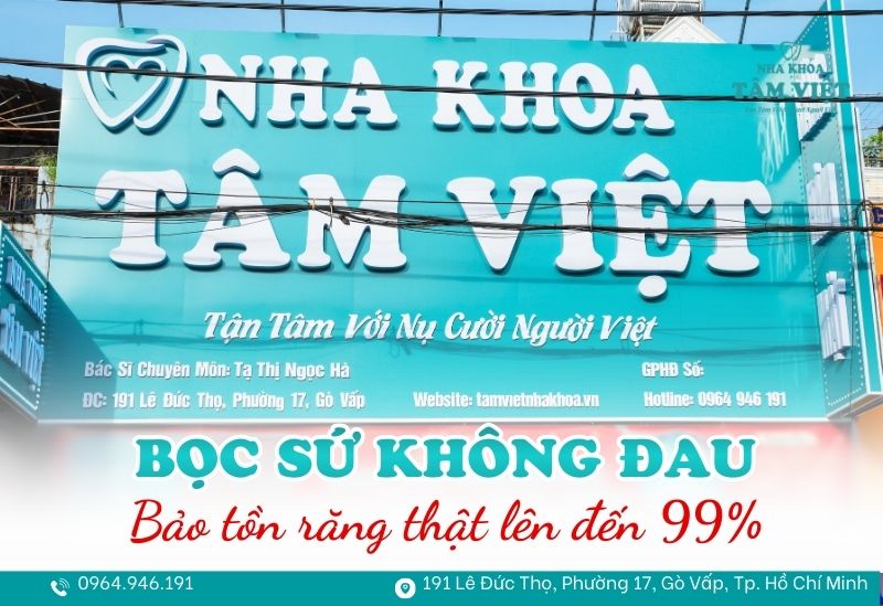 nha khoa bọc sứ TPHCM không đau