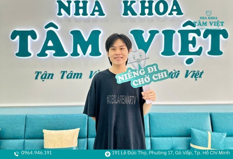 Niềng răng thẩm mỹ không đau TPHCM an toàn, nhẹ nhàng 6 Khách hàng niềng răng tại Tâm Việt