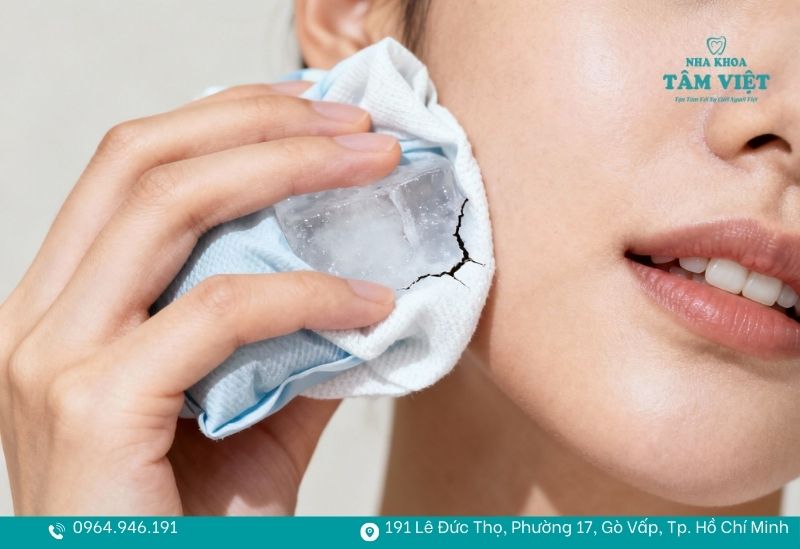 Chườm đá lạnh trong 24 giờ đầu