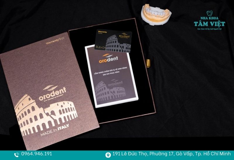 Thẻ bảo hành răng sứ